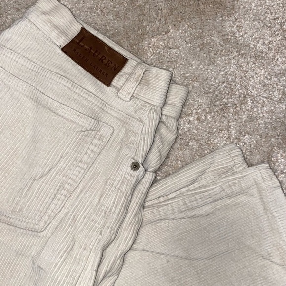 Ralph Lauren cream corduroy pants. - Picture 3 of 3